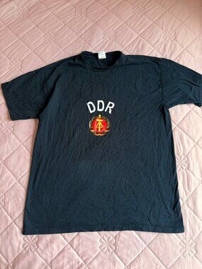B&C Collection DDR East Germany Graphic T-Shirt Black XL